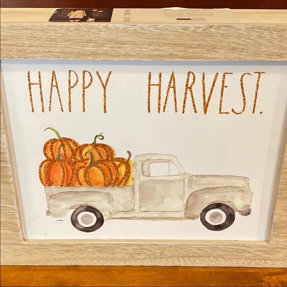 Rae Dunn Happy Harvest Fall Sign